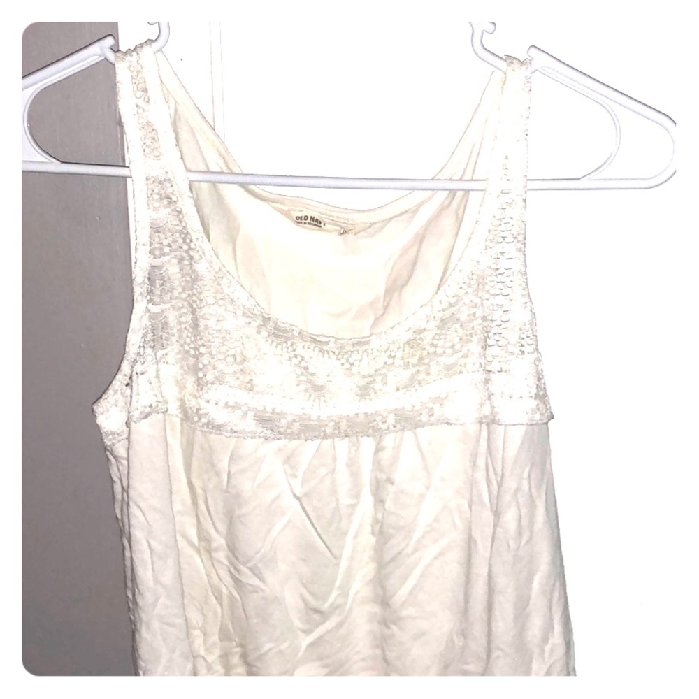 Old navy white lace tank